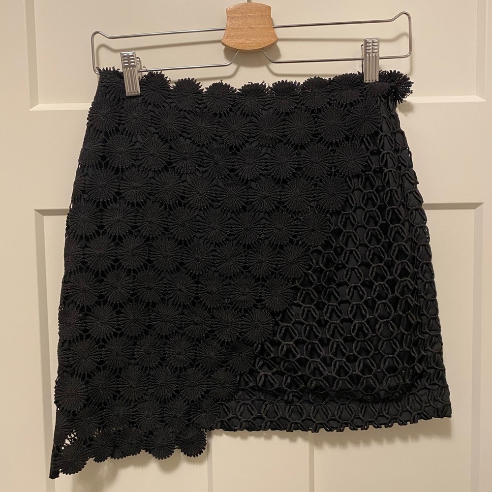 Topshop textured miniskirt